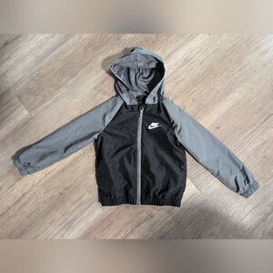 Kids 4T Nike Black and Gray Hooded Jacket